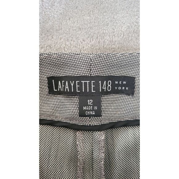Lafayette 148 Virgin Wool Gray Trouser Pants - Picture 3 of 4